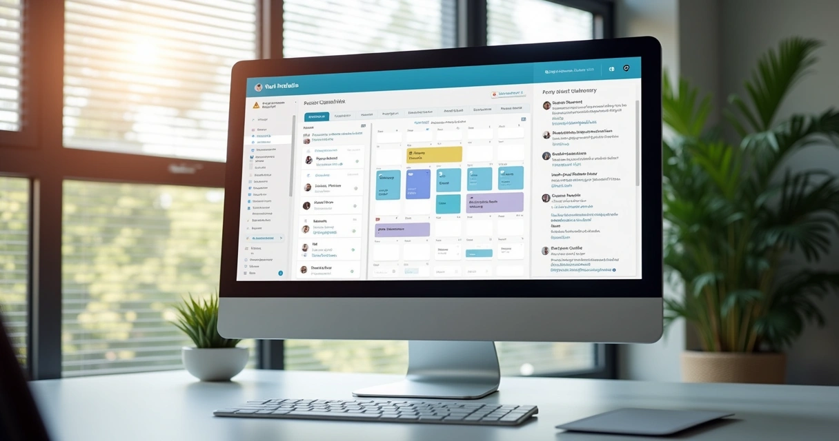 Plataforma de atendimento psicológico em tela de computador 