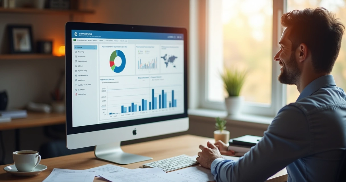 Painel de automação financeira para pequenos negócios 