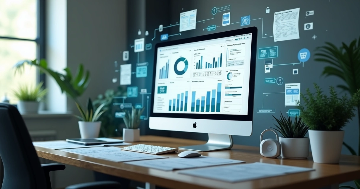 Tela de uma plataforma automatizada mostrando análise de fornecedores 