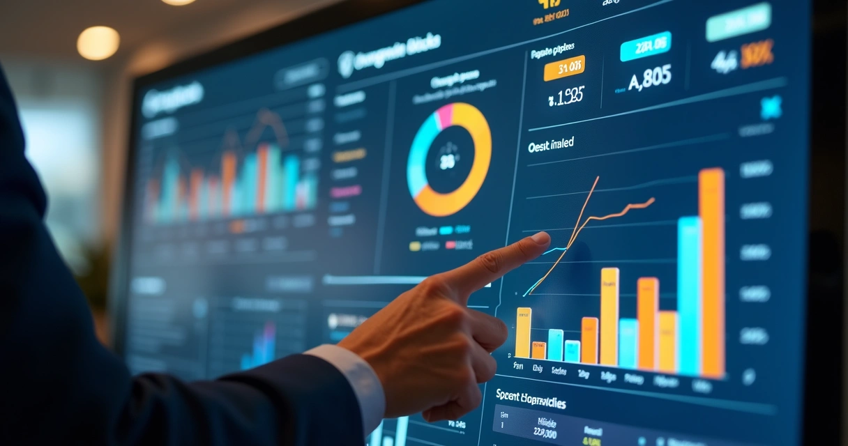 Dashboard moderno de gestão de chargebacks com gráficos coloridos 