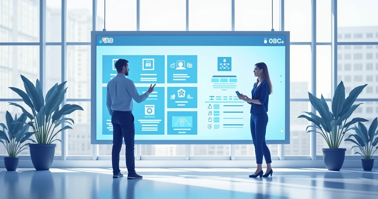 Interface digital de plataforma centralizada de TI integrando chamados, senhas e fornecedores 