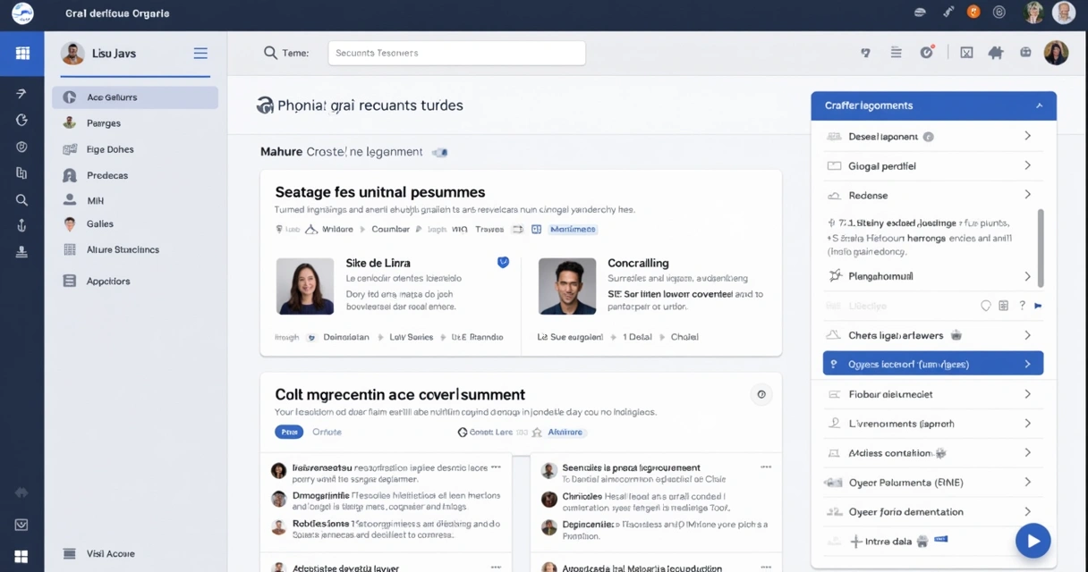 Interface de plataforma de IA jurídica com recursos avançados 