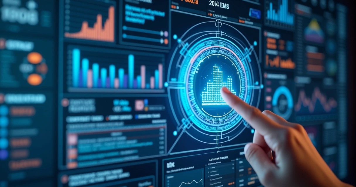 Dashboard de plataforma CLM com inteligência artificial analisando contratos 