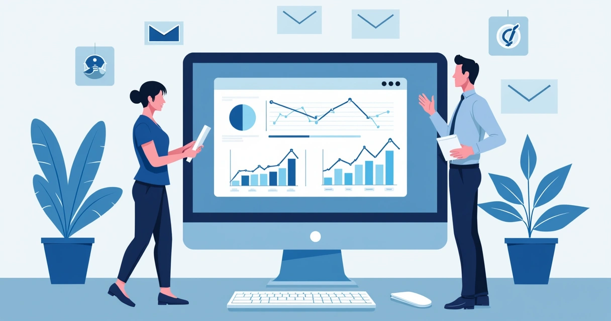 Dashboard de plataforma de cobrança online com notificações de recebimentos, gráficos claros e equipe analisando dados 