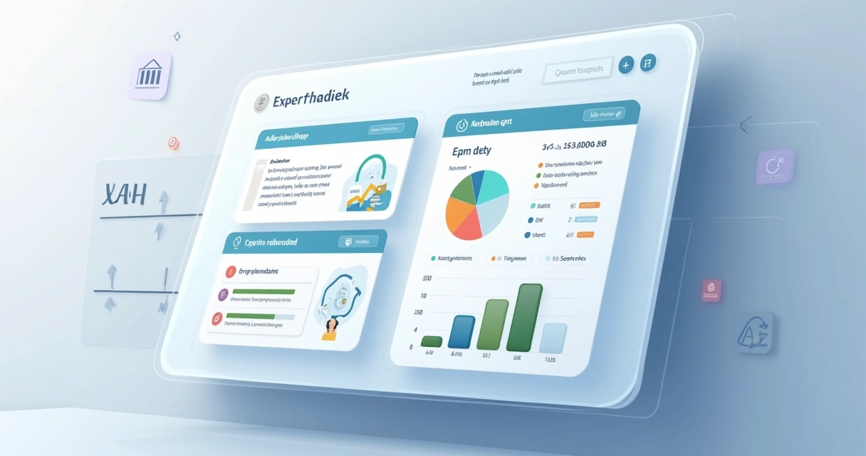 Plataforma de cobrança com painel que mostra mensagens de cobrança e gráficos de inadimplência 
