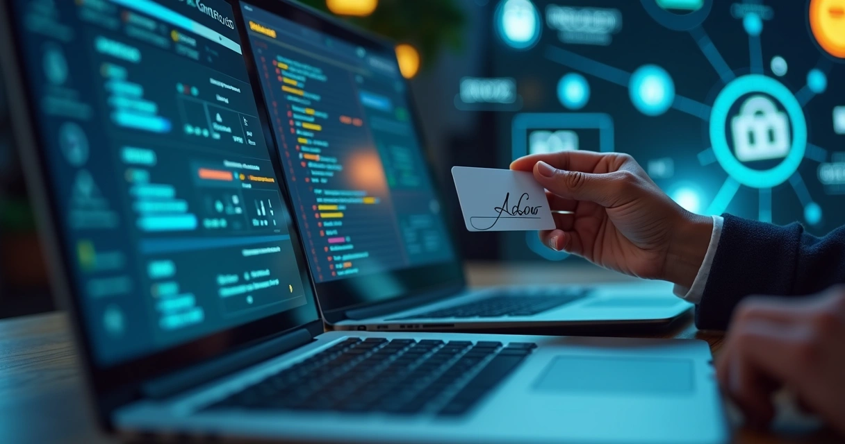 Tela de plataforma de contratos digitais com controles de acesso 