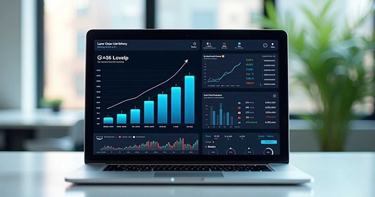 Tela de plataforma financeira mostrando evolução do trader 