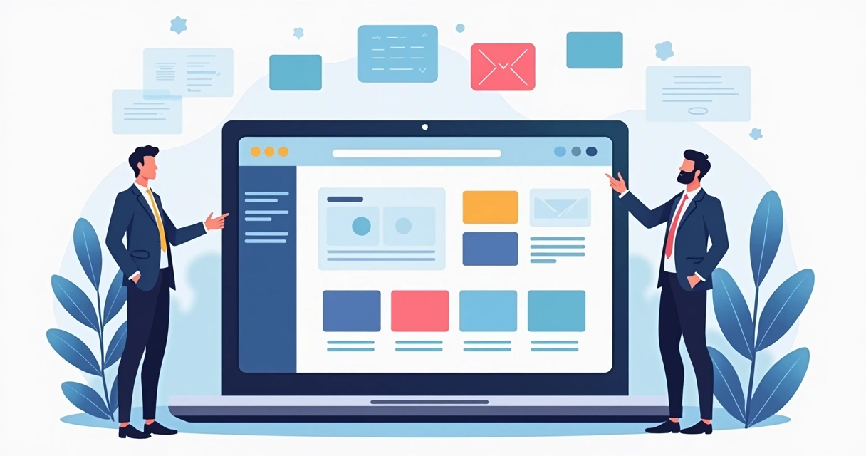 Plataforma de criação de sites profissionais com interfaces visuais 
