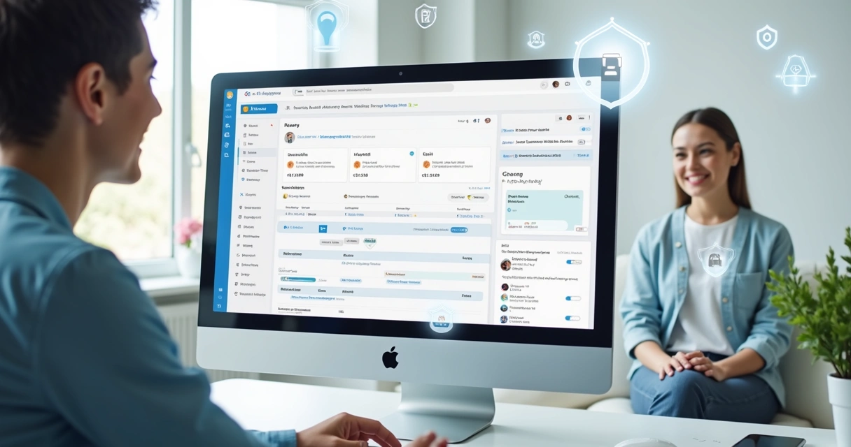 Plataforma digital de bem-estar adulto conectando profissionais e clientes