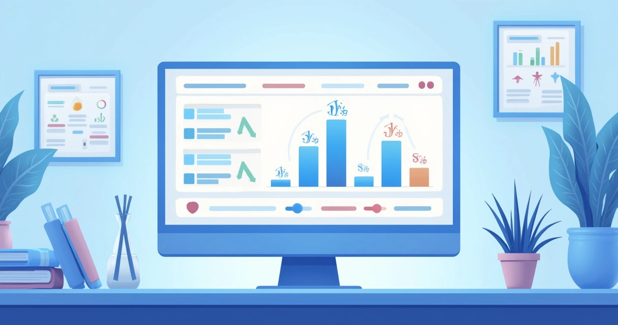 Plataforma digital de investimentos exibindo gráfico simples de rendimento 