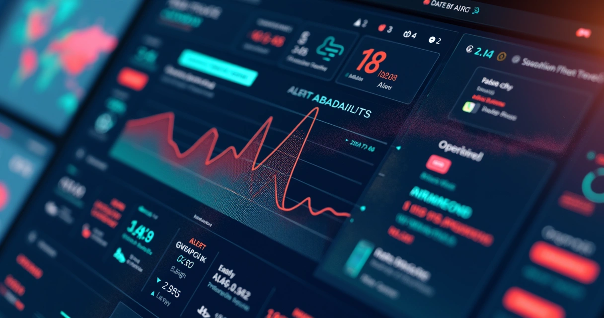 Tela de plataforma digital exibindo gráficos de oportunidades em viagens aéreas. 