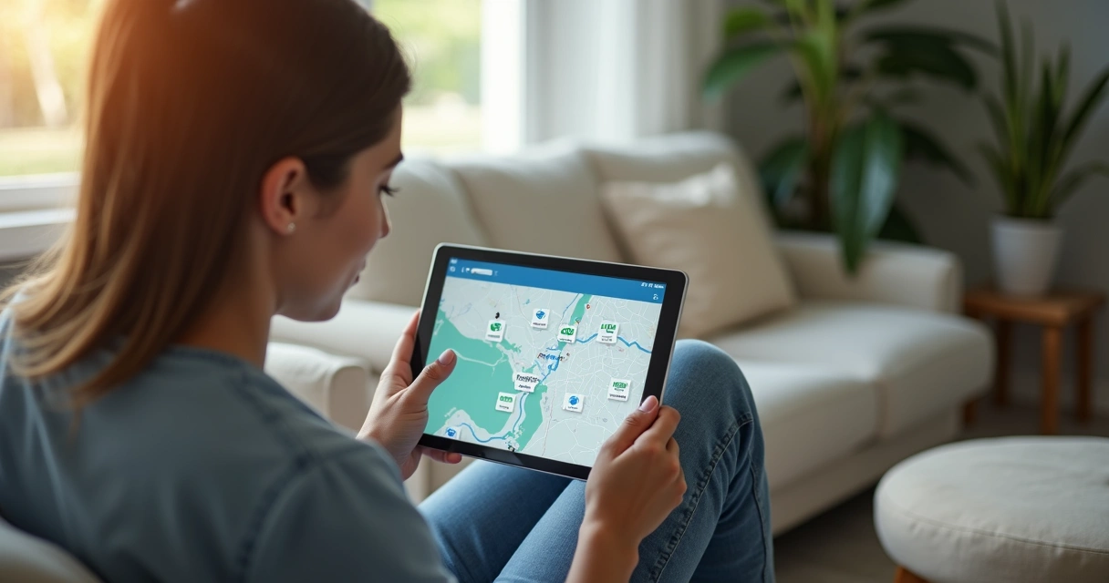 Paciente utiliza plataforma digital de saúde em Salvador em tablet 