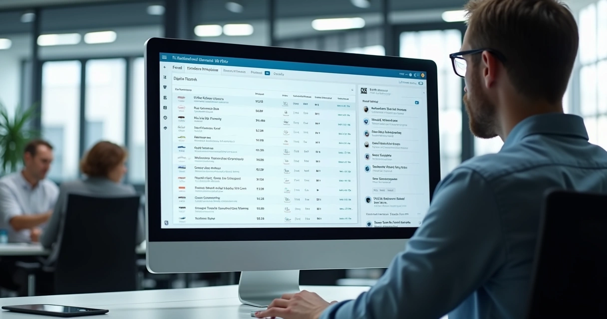 Tela de plataforma digital mostrando matrículas e emissão de certificados 