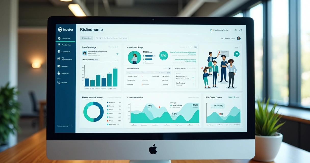 Plataforma corporativa EAD mostrando área do aluno e cursos para clientes 