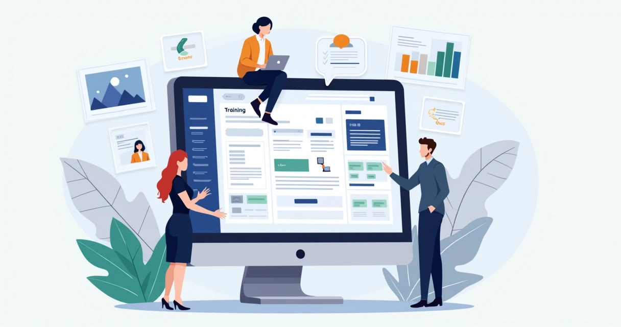 Interface amigável e intuitiva de plataforma EAD corporativa