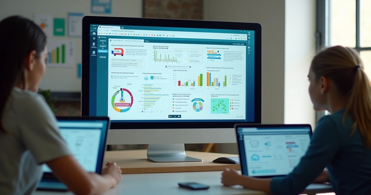 Tela de plataforma EAD com navegação intuitiva 