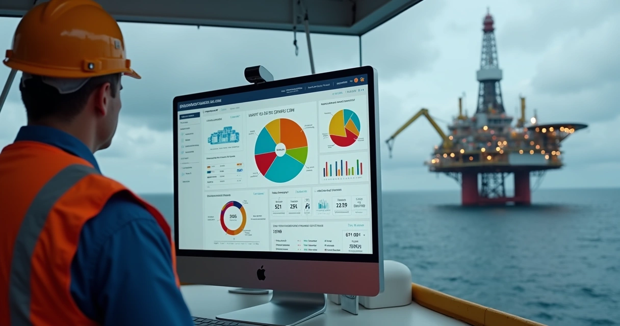 Tela de computador mostrando painel de gestão EAD e dados de treinamentos 
