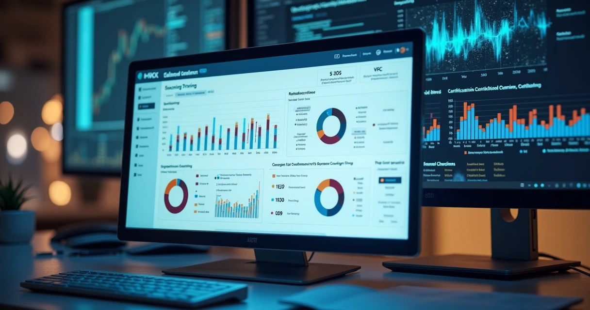 Tela de plataforma EAD mostrando relatórios de treinamento. 