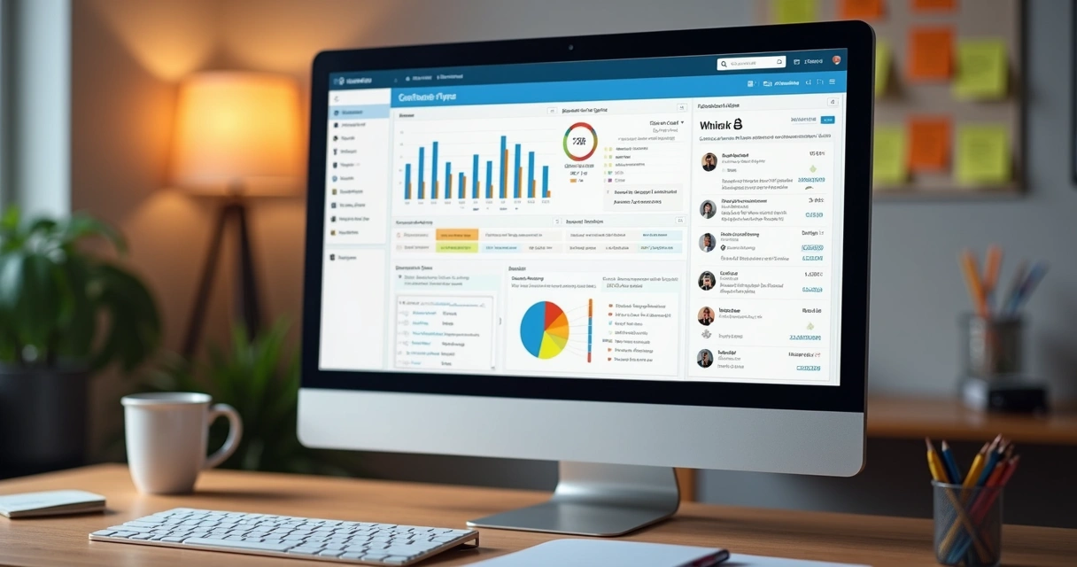 Dashboard de feedbacks de clientes em tela de computador