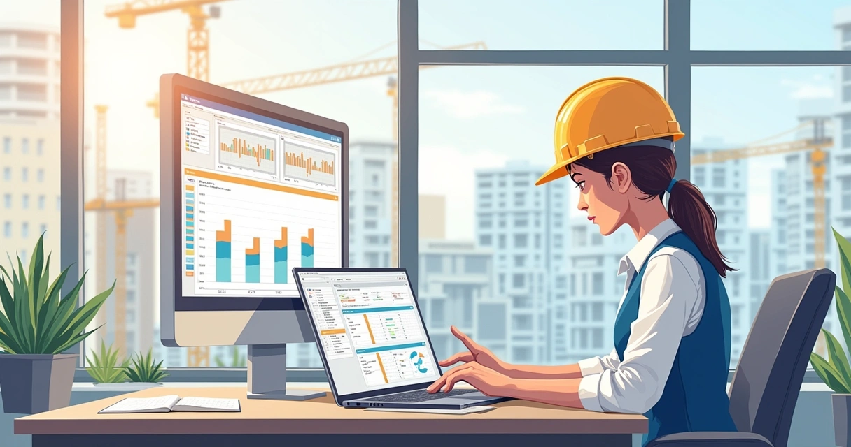 Gestora usando plataforma digital para gerenciamento de obra 