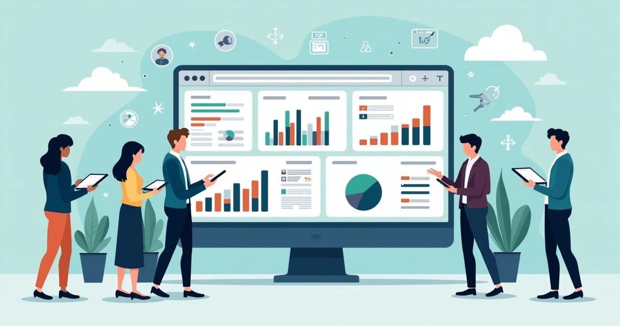 Interface digital mostrando automação de processos jurídicos