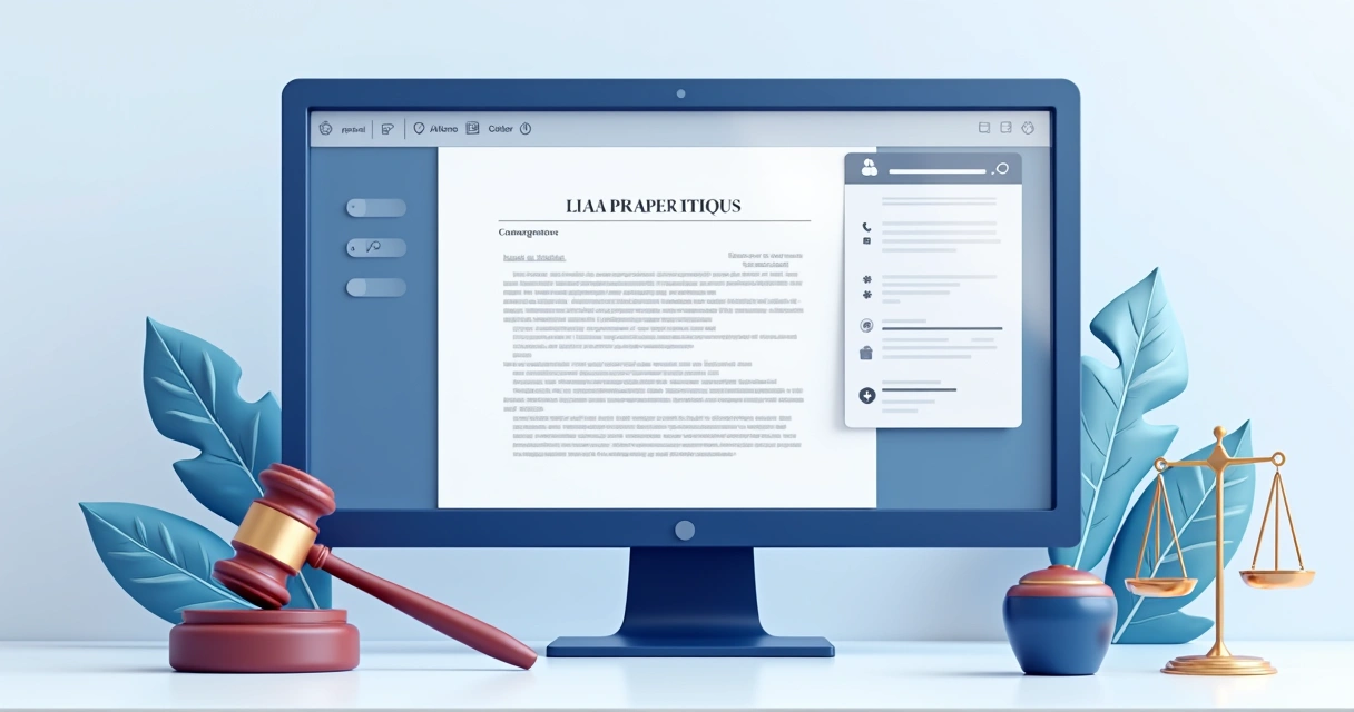 Interface de plataforma de IA jurídica exibindo petição sendo gerada 