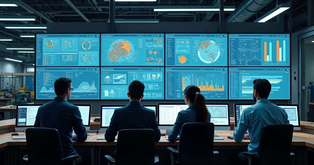 Tela de plataforma preditiva intuitiva sendo utilizada em ambiente industrial