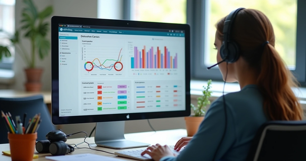 Dashboard de plataforma LMS para estudante 