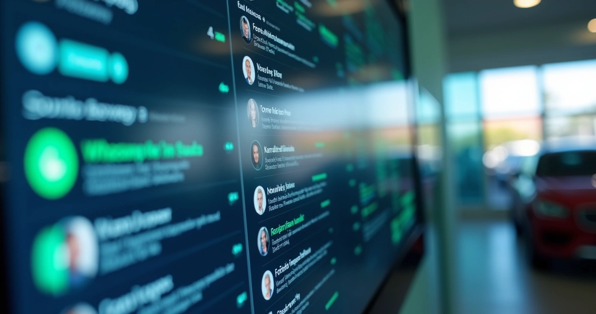 Painel de plataforma de IA com monitoramento de conversas de vendas 