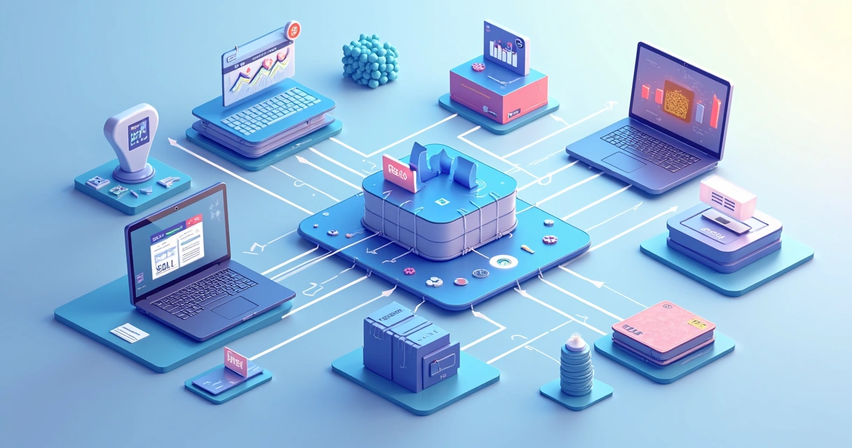 Fluxo de transações digitais com diferentes métodos de pagamento online 