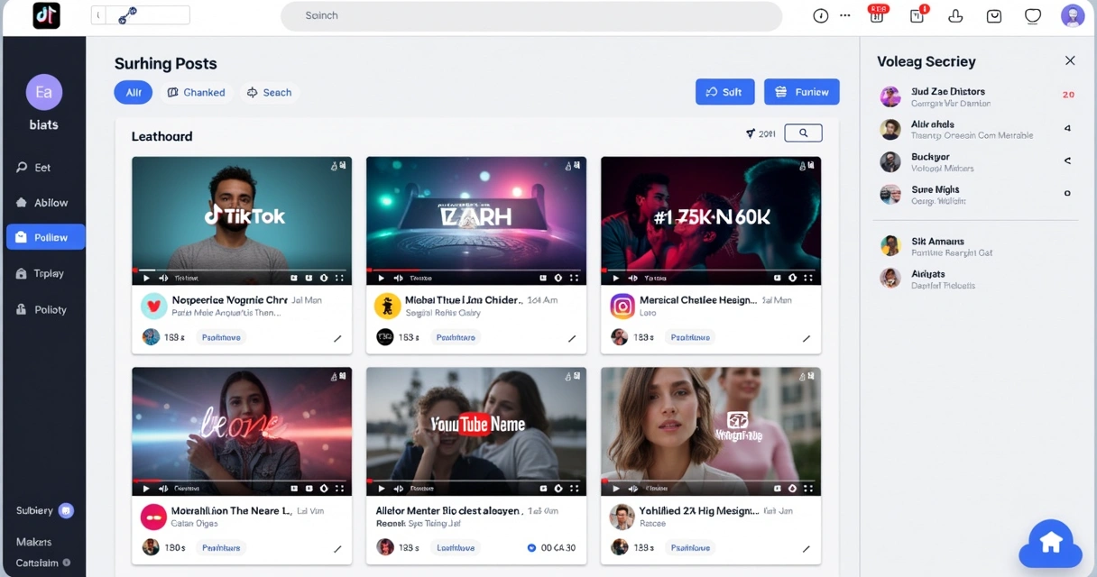 Plataforma de publicação de vídeos mostrando agendamento em redes sociais 