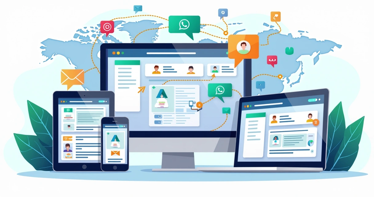 Plataformas de CRM omnichannel integrando WhatsApp e outros canais 