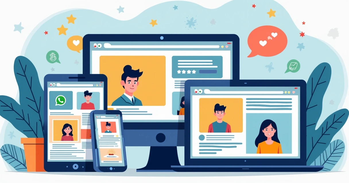 Dispositivos exibindo diferentes plataformas digitais durante campanha eleitoral 