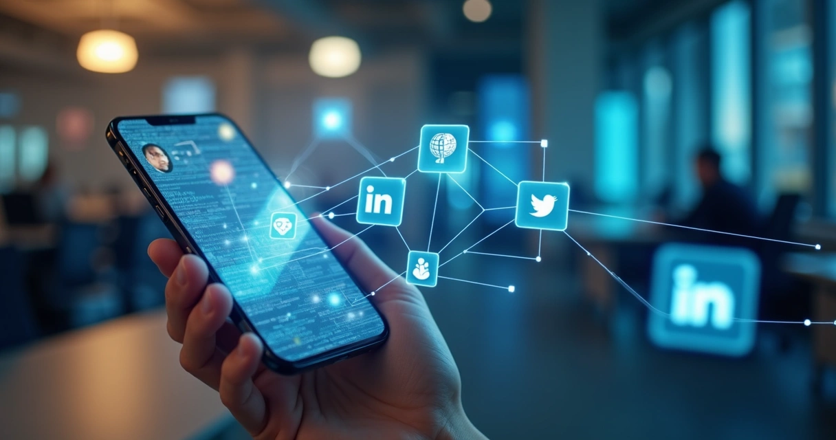 Presença ativa em várias plataformas digitais por uma empresa 