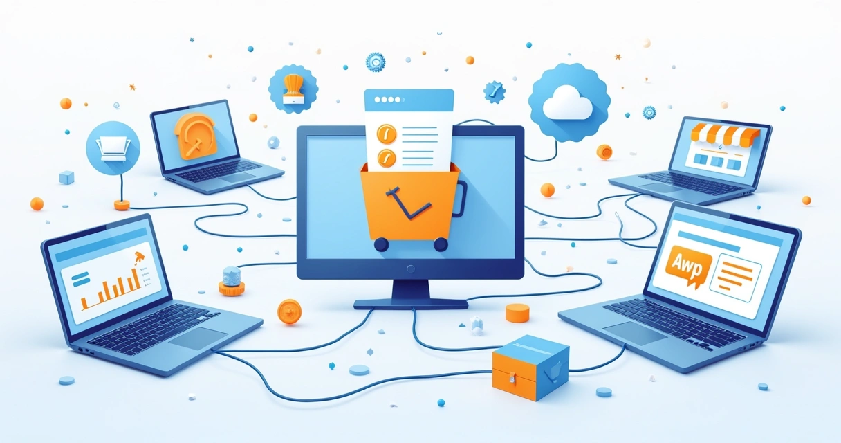 Plataformas e softwares de dropshipping conectadas por cabos virtuais 