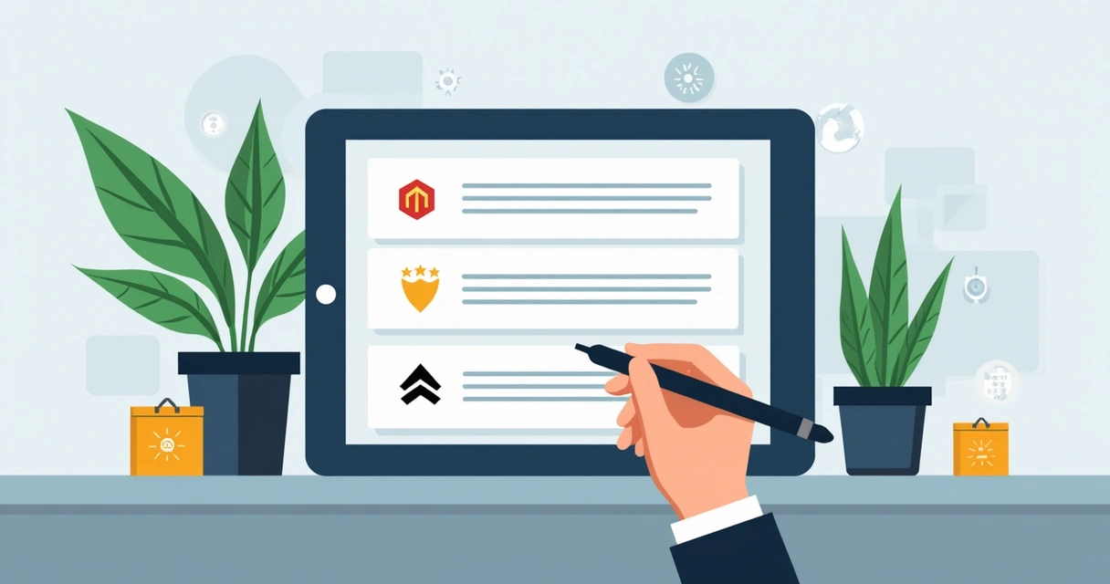 Tablet exibindo várias plataformas de dropshipping 