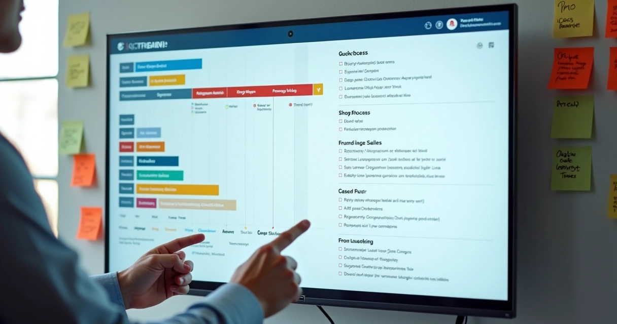 Página de playbook digital mostrando processos de vendas