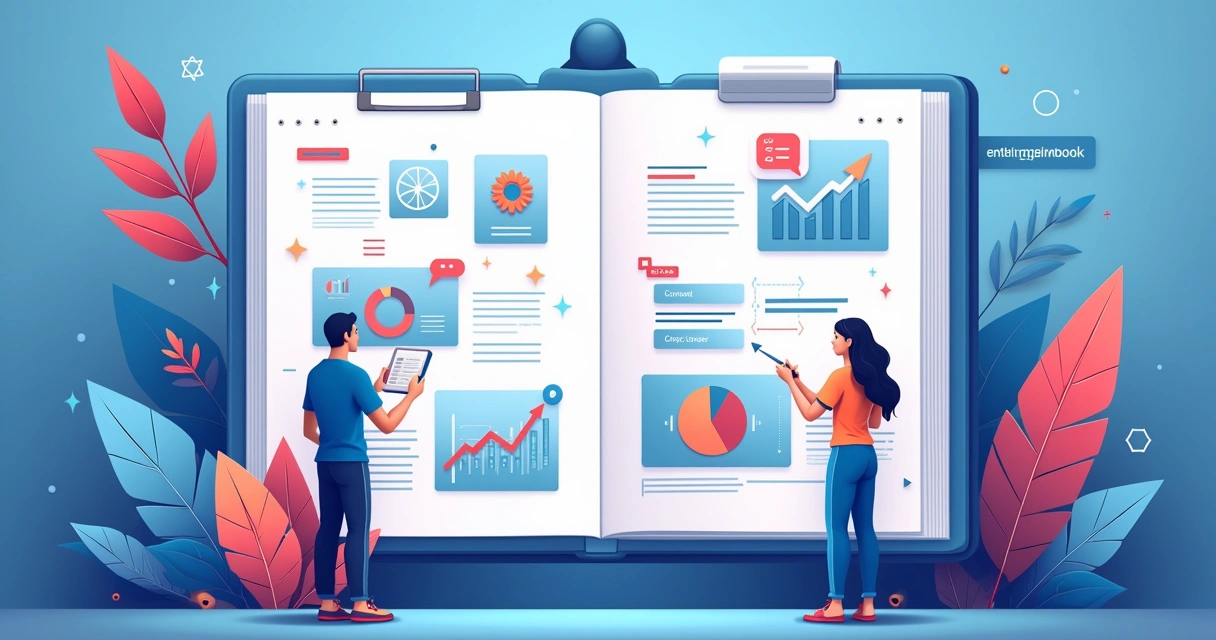 Assistente de IA destacando sugestões em playbook digital 