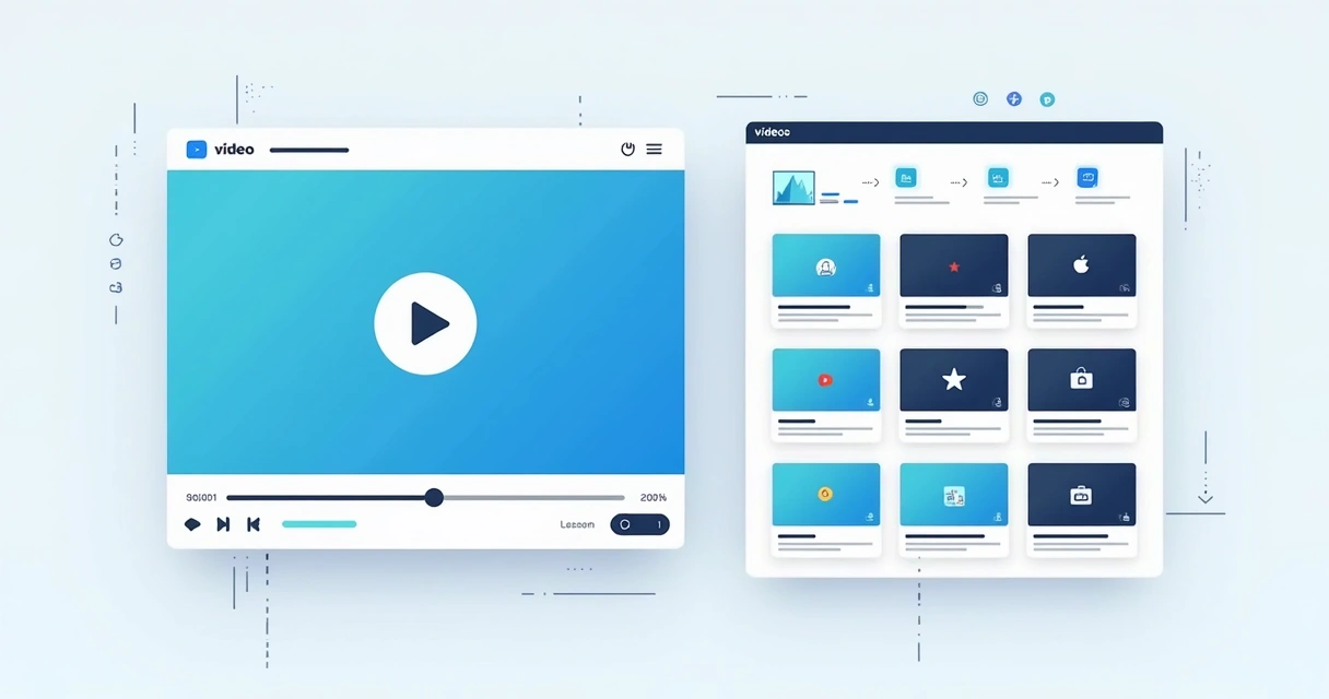 Player de vídeo white-label com controle de acesso e biblioteca organizada 