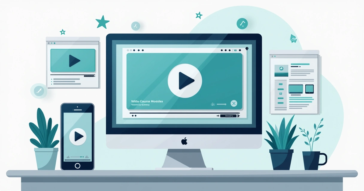Player white label em ambiente de curso online 