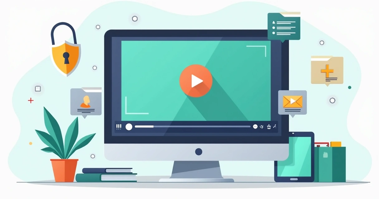 Player de vídeo white-label com recursos de segurança 