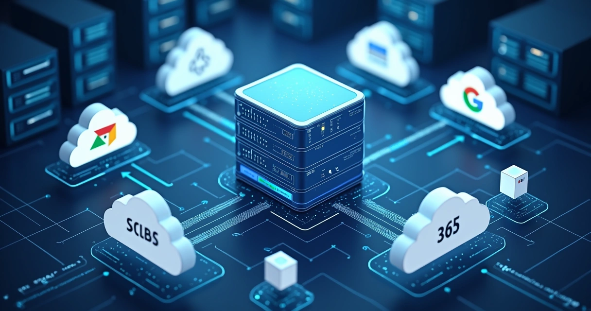 Ilustração de integração de plugins Bacula para backup em nuvem 