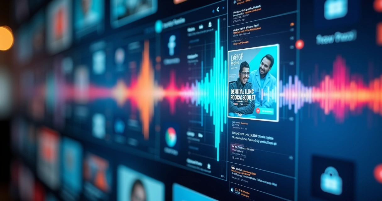 Divulgação digital de podcast odontológico 