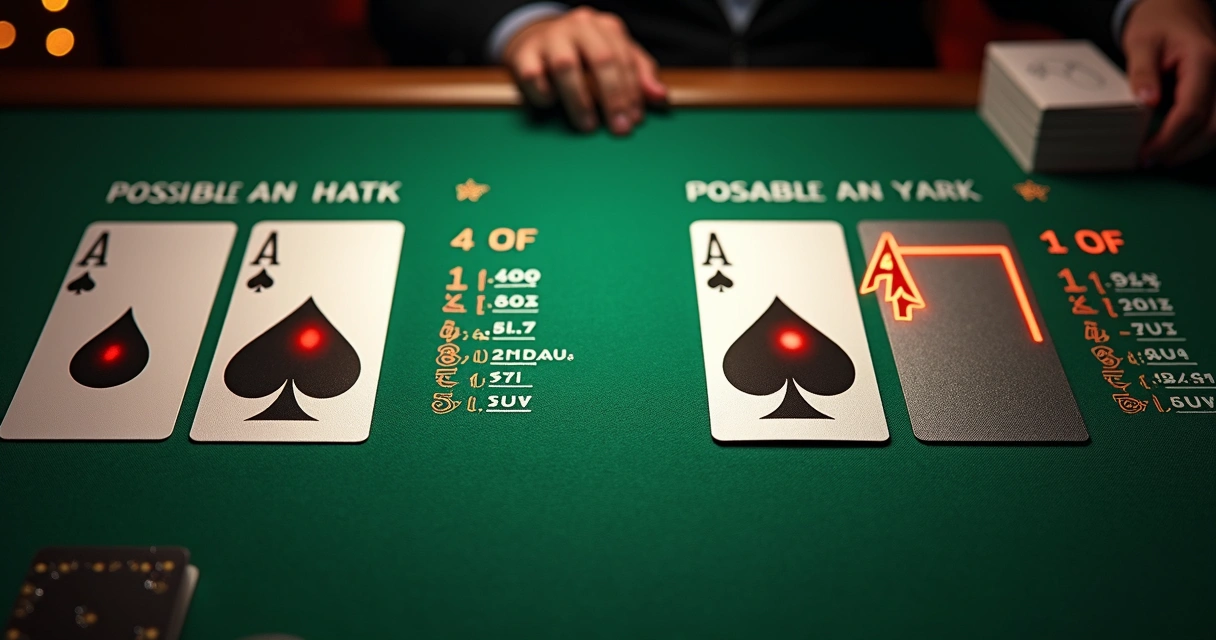 Illustration explaining blockers and combo counting in poker 