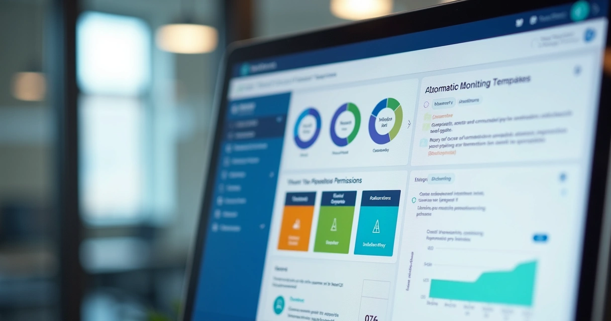 Interface de software exibindo políticas automatizadas na nuvem 