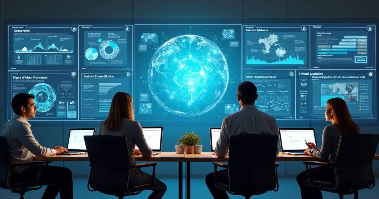 Recursos visuais apresentando políticas de ética em ambiente corporativo.