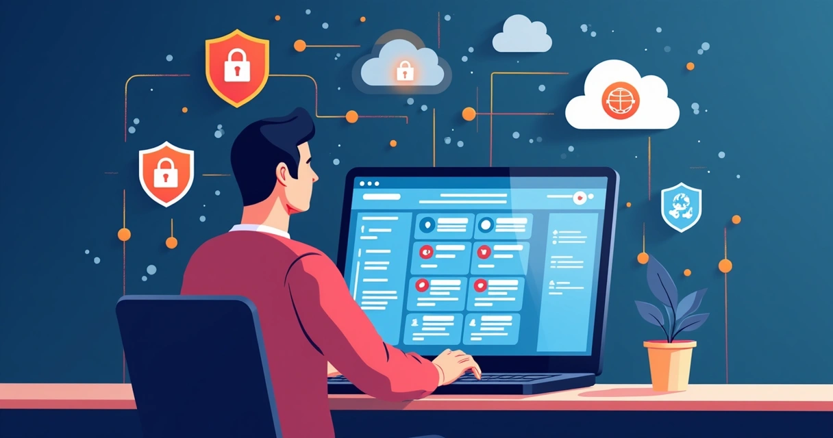 Tela de configuração de políticas em firewall cloud-native 