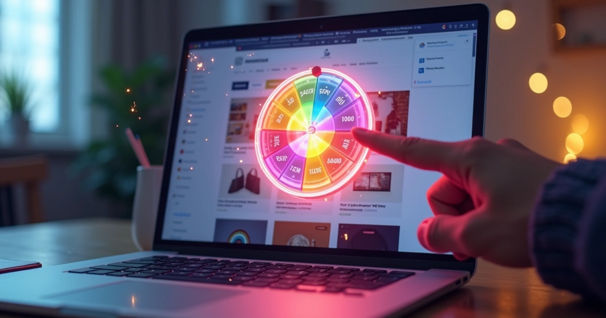 Pop-up gamificado mostrando prêmio em ecommerce 