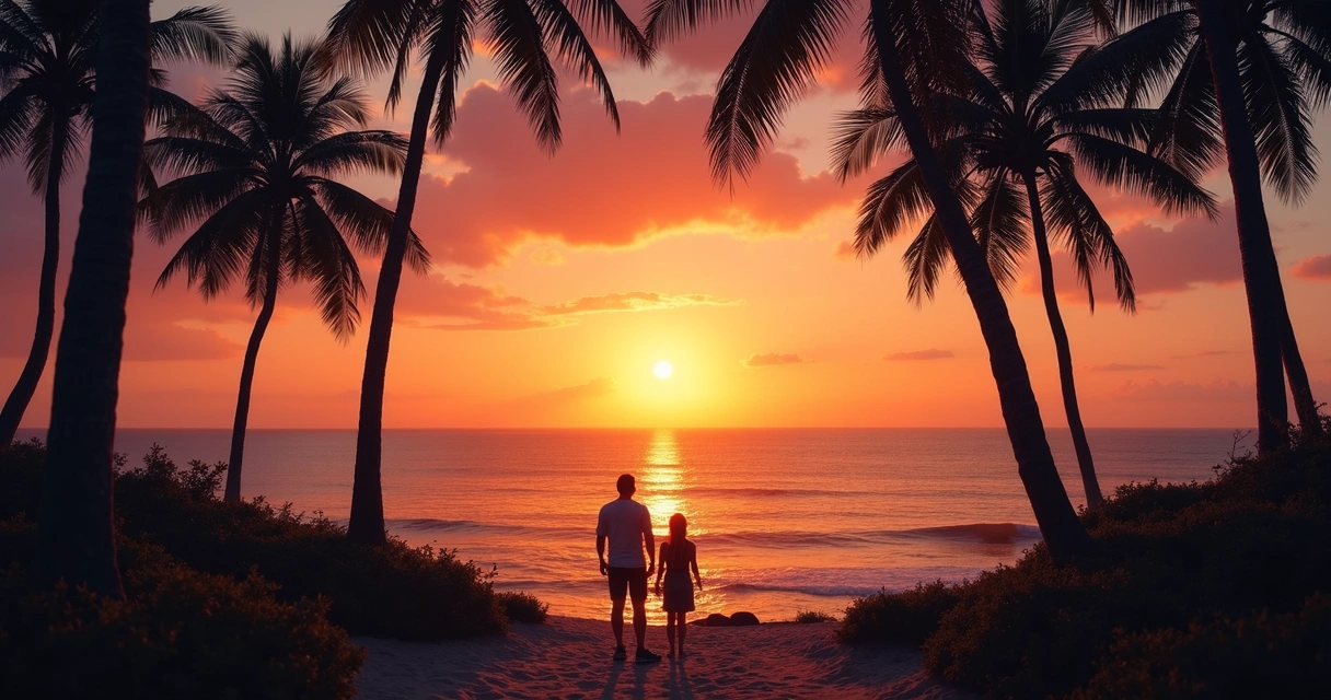 Pôr do sol visto do Morro de Pernambuco em Ilhéus 