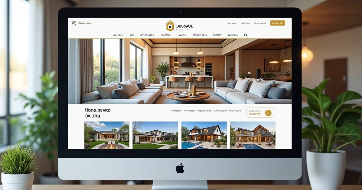 Galeria de busca visual em site imobiliário 